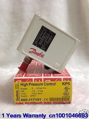 

DHL/EUB 2pcs NEW Danfoss High Pressure Control KP5 060-117191 15-18