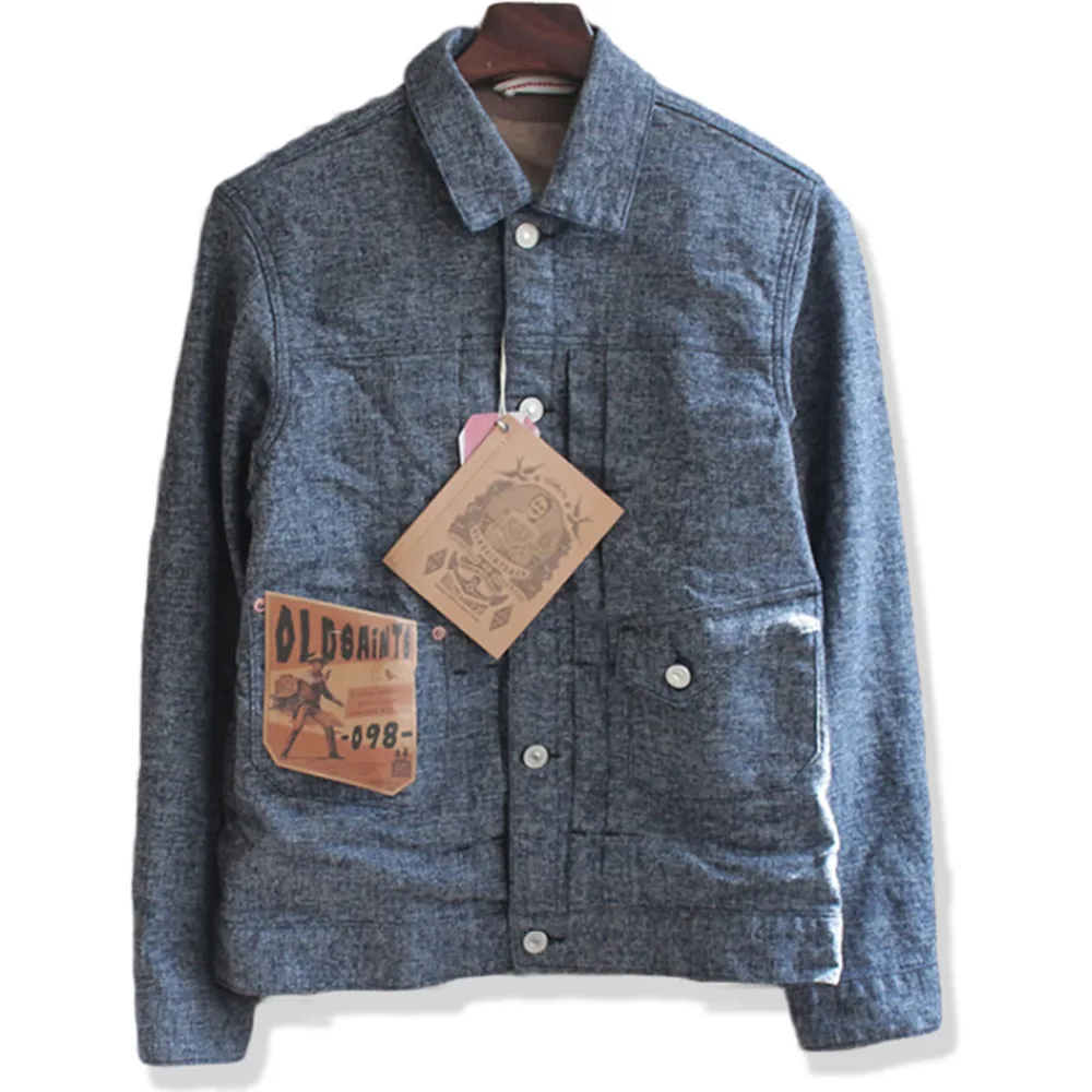 Винтажная джинсовая куртка карго для мужчин жаккард Chaqueta Hombre известный бренд