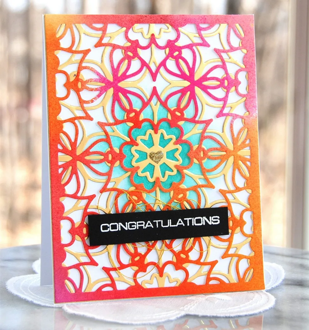 

2019 New DIY Layered Metal Cutting Dies and Scrapbooking For Paper Making Flowers Embossing Frame Card Craft Set