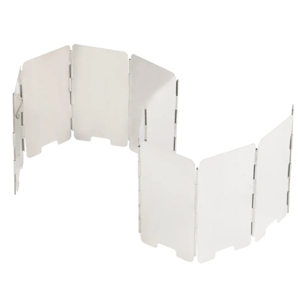

Foldable Mini 9 Plates Cooker BBQ Gas Stove Wind Shield Screen Picnic Outdoor Camping Wind Screen Hot Sale
