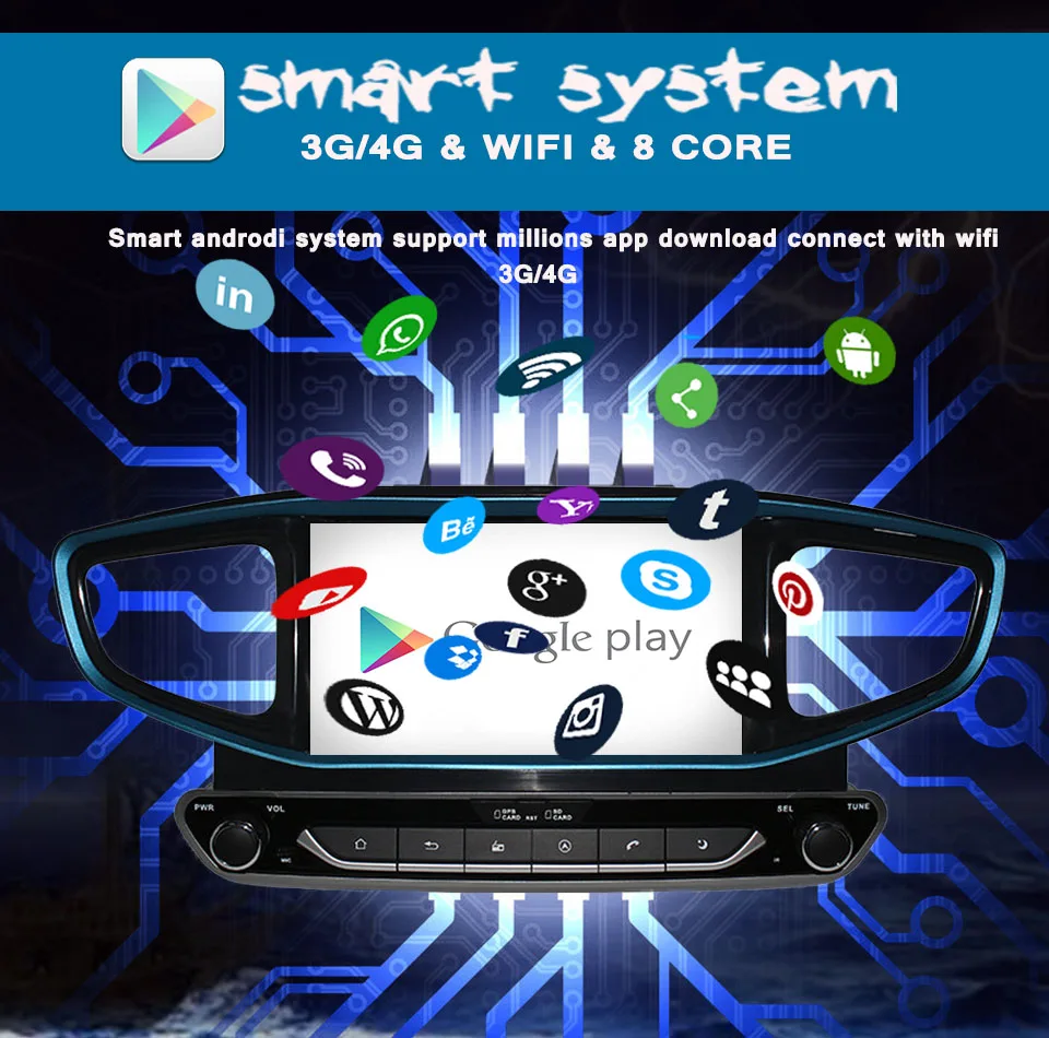 Best 4GB+64GB Android 9.0 Car DVD Player Stereo Unit GPS Navigation for HYUNDAI Ioniq Hybrid 2016 2017 2018 Auto Multimedia Head unit 9