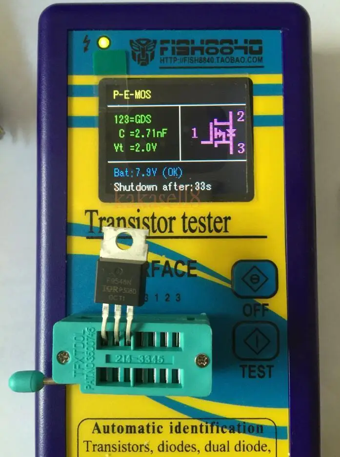 Транзистор тестер TFT Диод Триод измеритель емкости LCR ESR NPN PNP MOSFET