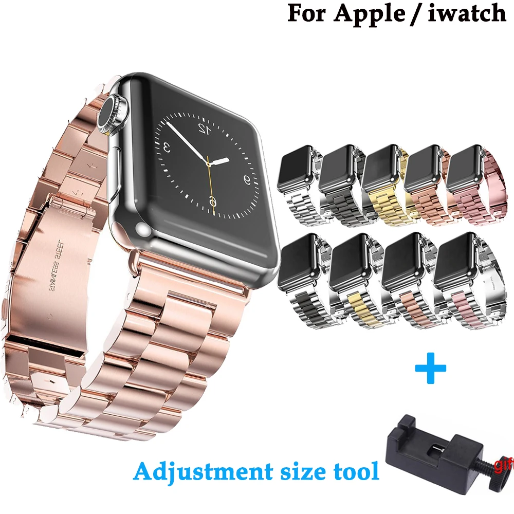 Нержавеющая сталь модный ремешок для apple watch 42 мм 38 /44 мм/40 наручных часов iwatch серии