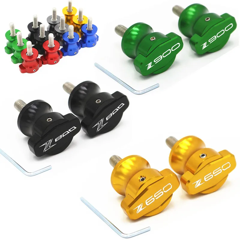 

CNC Motorcycle accessories Frame Stands Screws sliders Swingarm Spools Slider for Kawasaki Z650 Z800 Z900 LOGO 2017 2018 2019