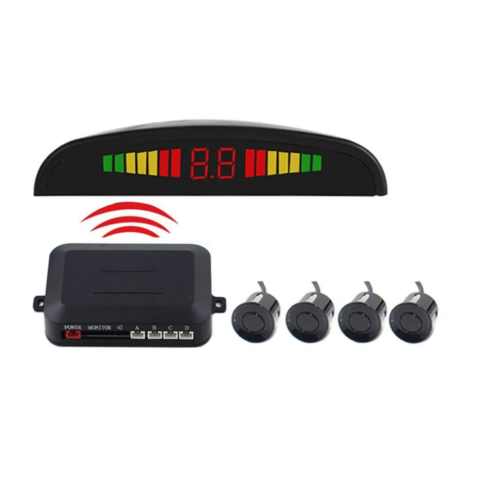 Wireless Parkplatz Radar Auto Auto Parktronic LED Parkplatz Monitor Mit 4 Parkplatz Sensoren Reverse Backup Detektor System Top Wireless Parkplatz Radar Auto Auto Parktronic LED Parkplatz Monitor Mit 4 Parkplatz Sensoren Reverse Backup Detektor System Top