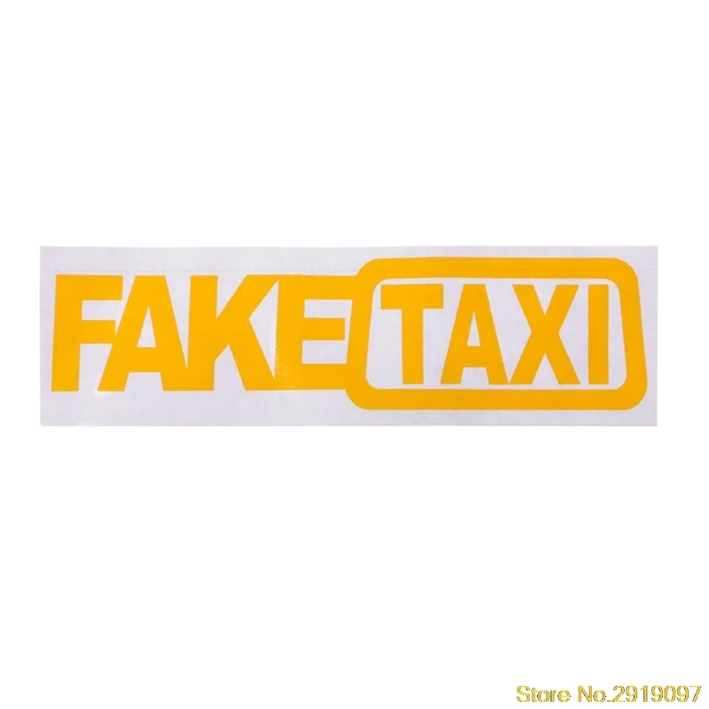 

Car Sticker FAKE TAXI Reflective Funny Car Window Vehicle Body Auto Accessories Drop Shipping Support