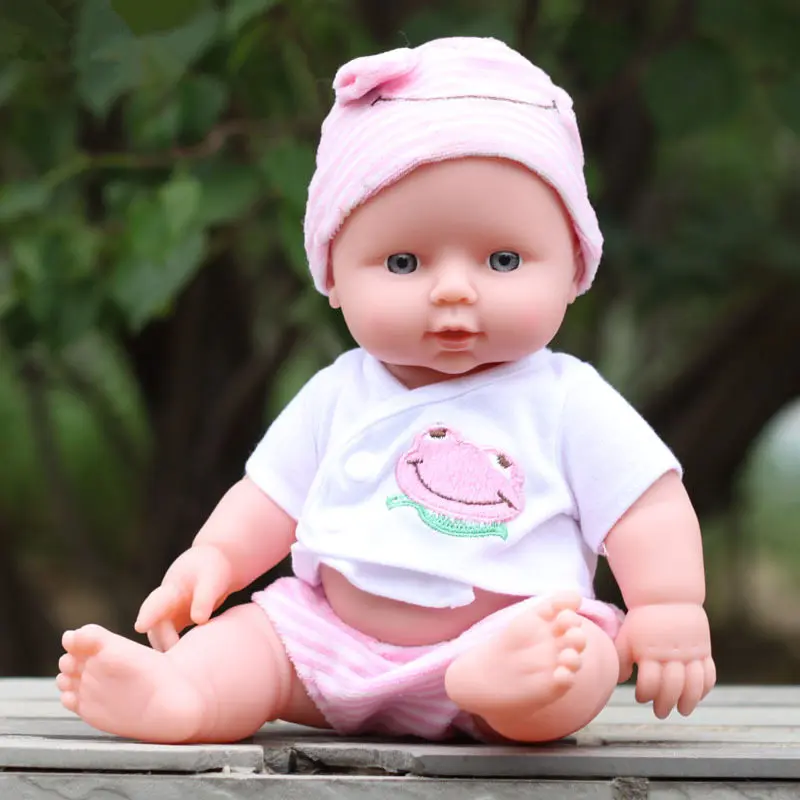 

[New] 30cm Lifelike Reborn Babies Baby Doll can speak sound doll 100% safe Soft Silicone Real Touch Lovely alive doll Toy gift
