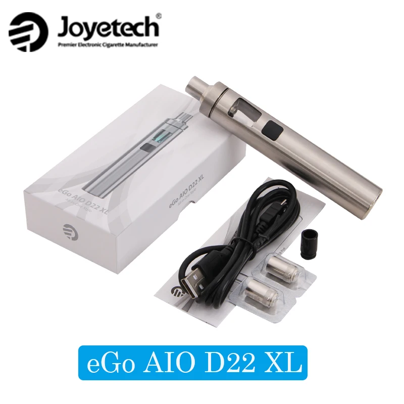 

Authentic Joyetech eGo AIO D22 XL Kit All-In-ONE Style with 3.5ML e-Juice Capacity & 2300mah Built-in Battery 100% Original