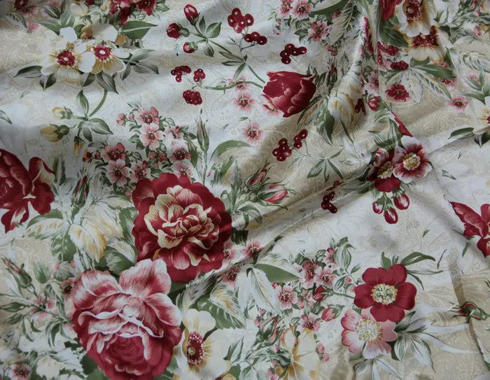 Envío libre 100% natural de tela de seda china tela para el vestido de