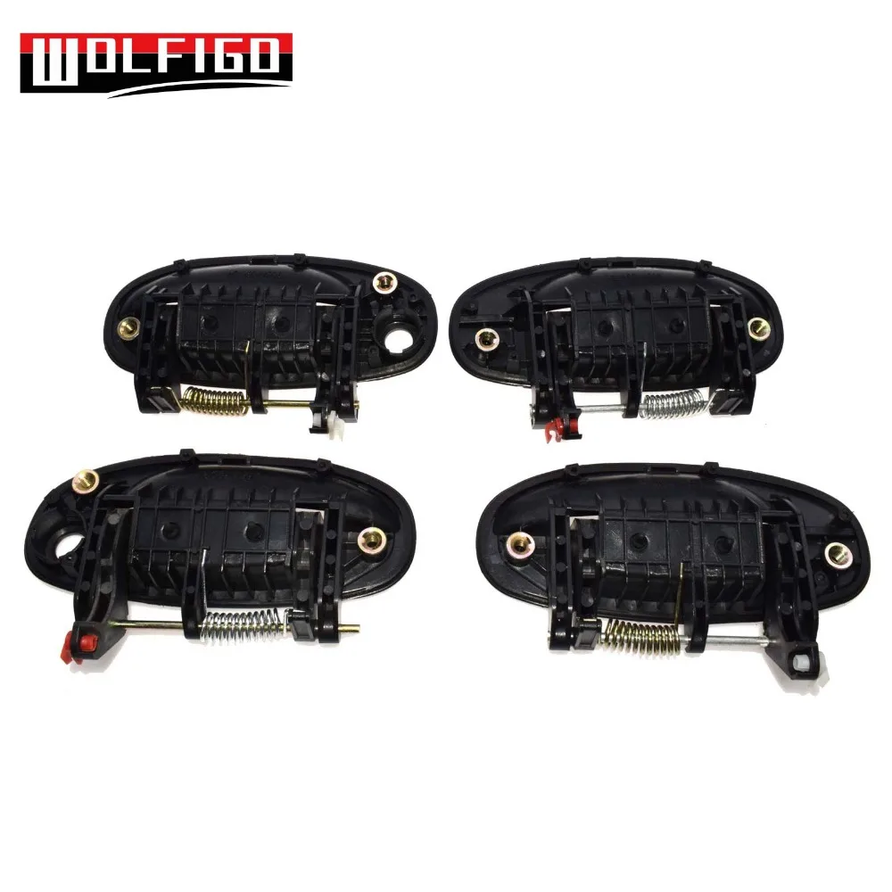 WOLFIGO Внешний Дверные ручки для Chevy CHEVROLET AVEO/DAEWOO KALOS 2003-2006 96541631, 96541632, 96583052, 96583053