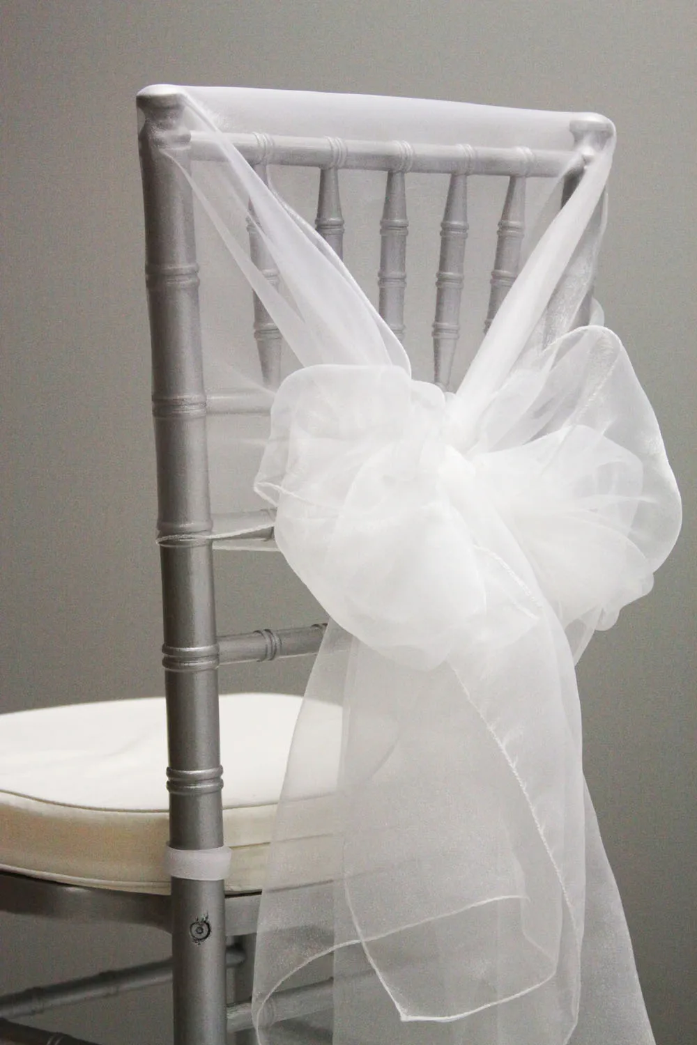 Buy High Quality 120 pcs White Organza Chair Cover Hood &Back Cap for Wedding