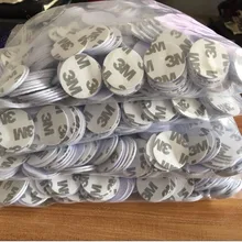 200 шт. TK4100(EM4100) RFID 125 кГц 3M наклейки круглые размеры монет бирка с фокусным расстоянием 25 мм умные метки только для чтения карты контроля доступа