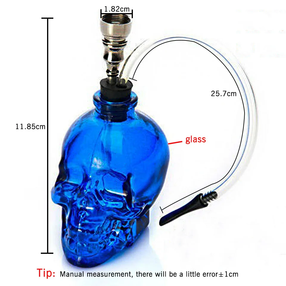 Mini Skull Portable Creative Smoking Pipe Herb Tobacco Pipes Narguile
