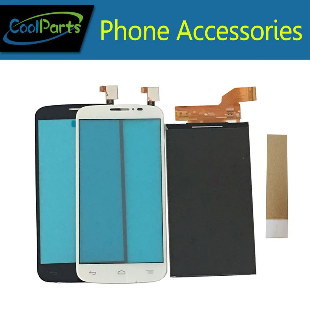 

1PC/Lot For Alcatel One Touch POP C7 7040E 7041D 7040A OT7040 LCD Screen Display+Touch Screen Digitizer Balck White Color+Tape