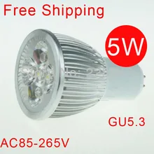 6 шт., 5 Вт, GU5.3, AC, 85-265 в, 110 В, 220 В, белый теплый белый светодиодный светильник, точечный свет, светодиодный светильник