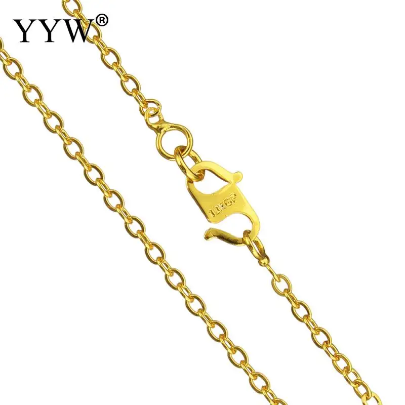 Buy Wholesale Price 24k Gold Color Plated Brass Chain