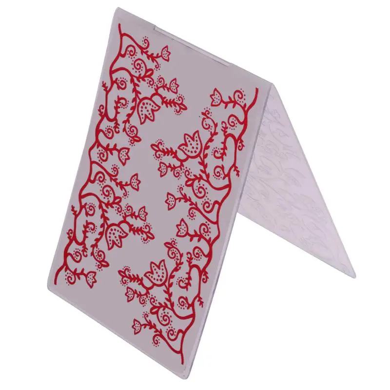 

Flower Plastic Embossing Folders Stencil DIY Scrapbook Album Cutting Dies Card Craft Diary Book Paper Card Maker Cut Template