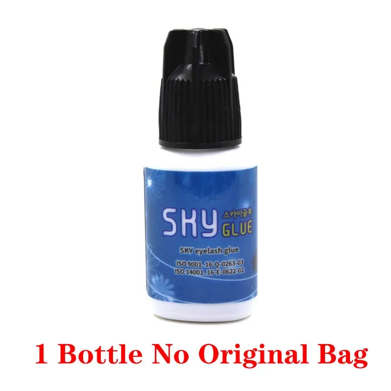 1pc(No Original Bag) 1 бутылка 1-2s сухое время самый мощный Быстрый корейское небо клей для наращивания ресниц S+ для наращивания ресниц MSDS клей, 5 мл черный колпачок - Цвет: 1pc(No Original Bag)