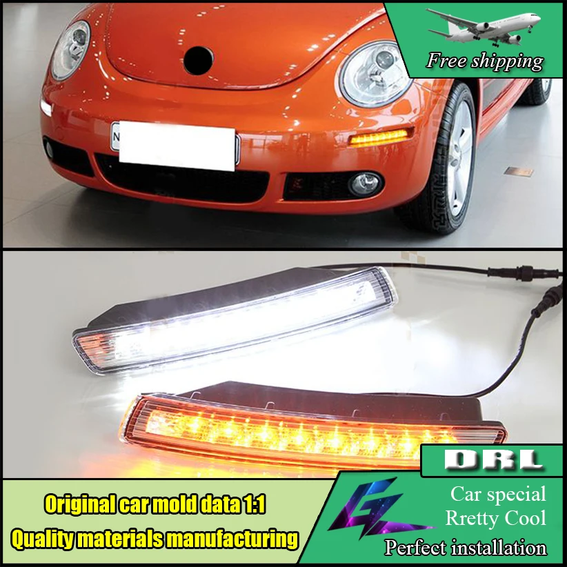 Car Styling LED Daytime Running Light For Volkswagen VW Beetle 2007 2008 2009 2010 LED Bumper