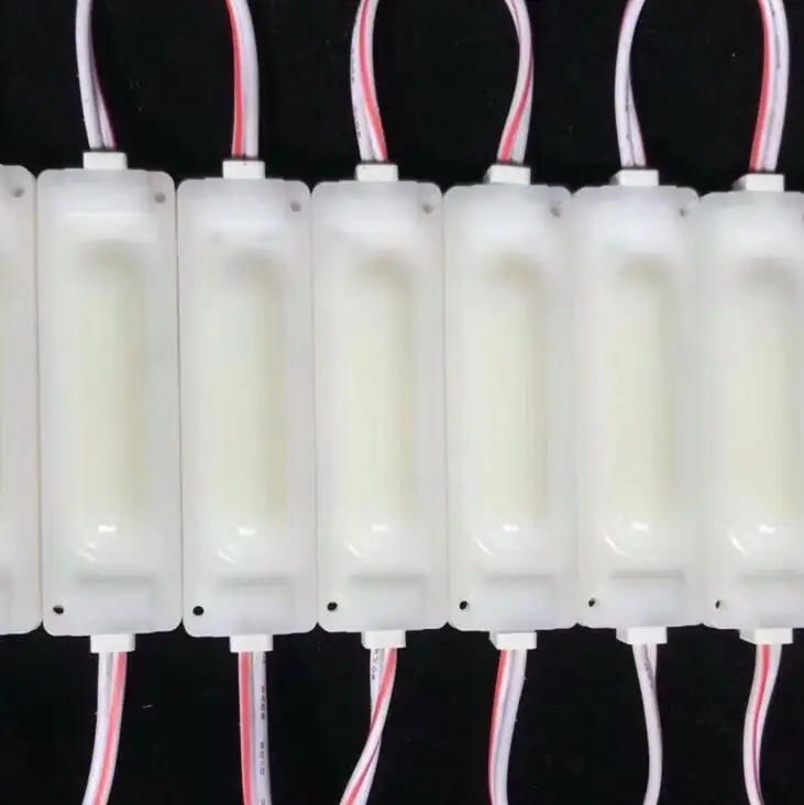 

New 2W Led COB Module Light With Lens DC12V Injection Module Light Advertising Lamp Led Background Light Waterproof Sign Backlig