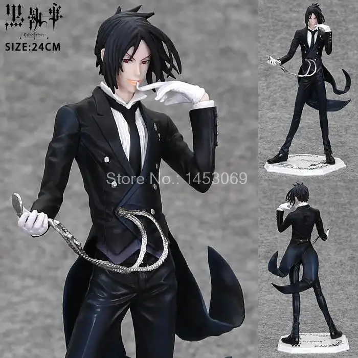 

Anime Black Butler Sebastian Michaelis PVC Action Figure Collectible Model Toy 24cm