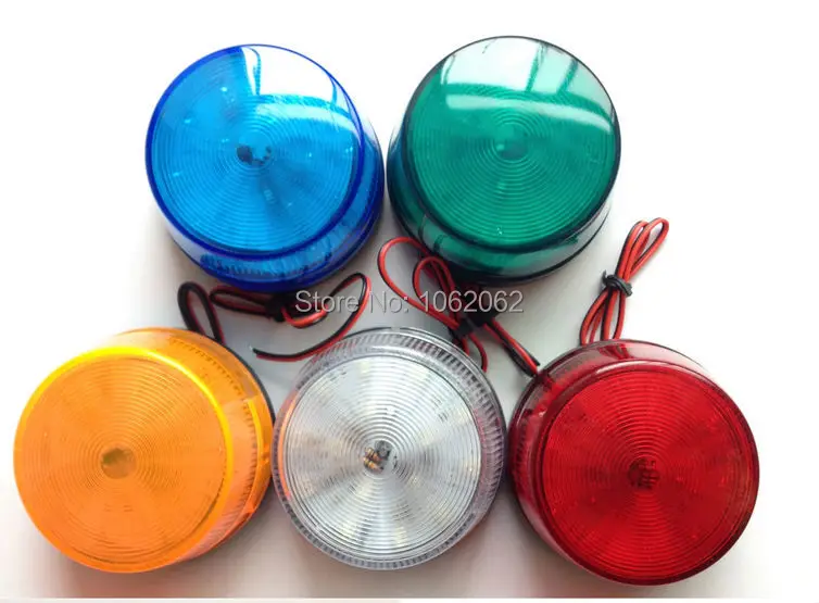

5 Color 12V Security Alarm Strobe Signal Warning Light LED Lamp Flashing Light 1PC