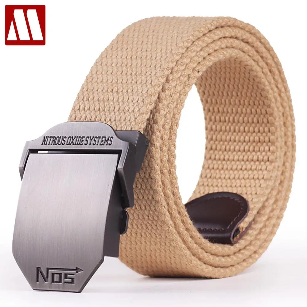 Top Quality Men Brand Canvas Belts High Quality Male Strap Military Belt Men's Ticken Canvas