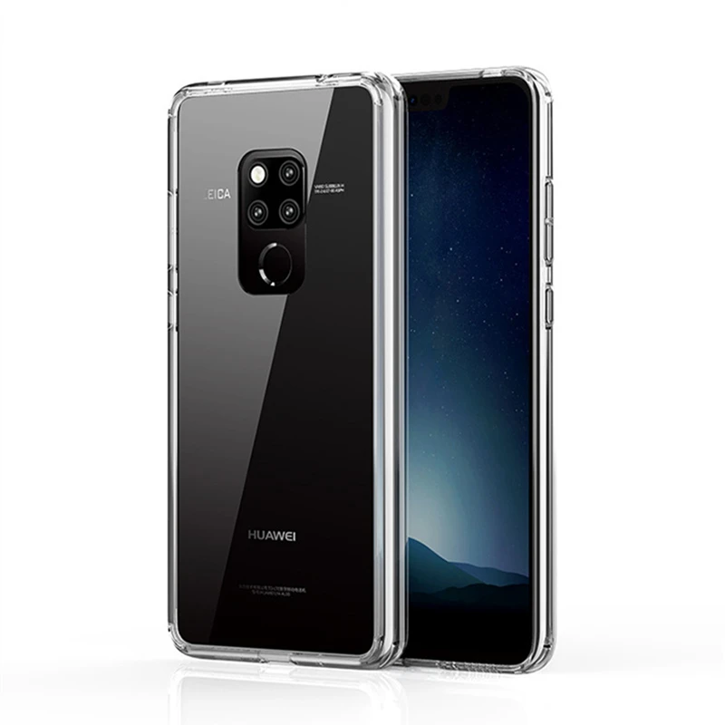 Прозрачный чехол с полным корпусом 360 градусов для Huawei Mate 20 противоударный Мягкий