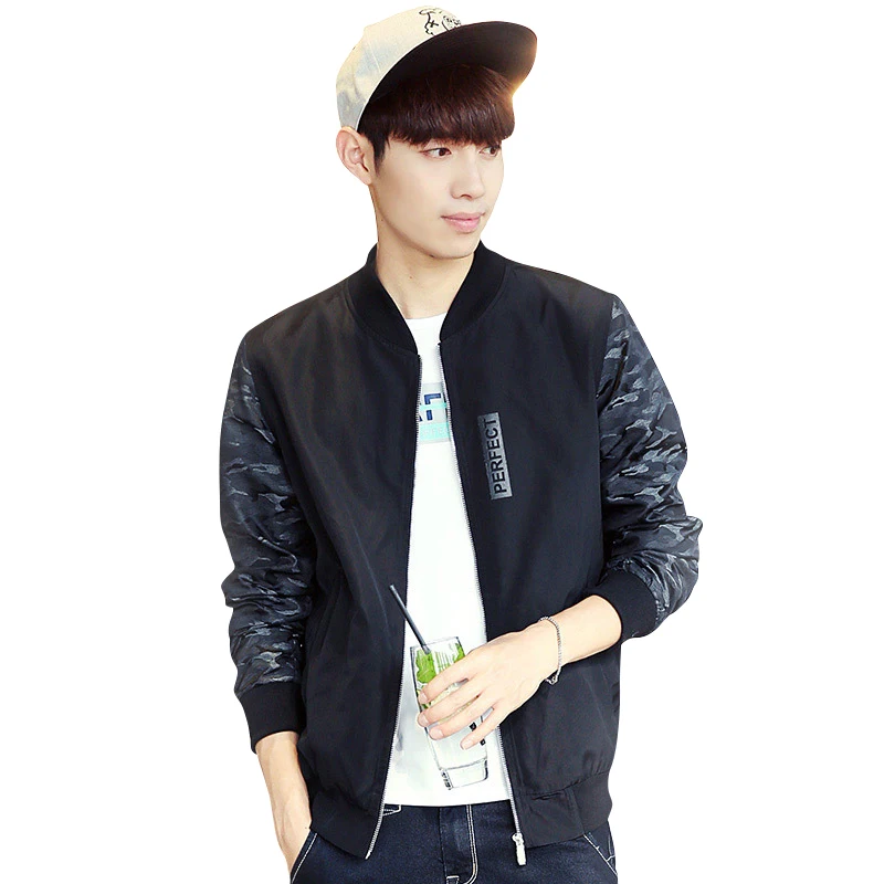 New Arrival 2017 Spring & Autumn Fashion Men Jacket Korean version Men's Camouflage Long Sleeve