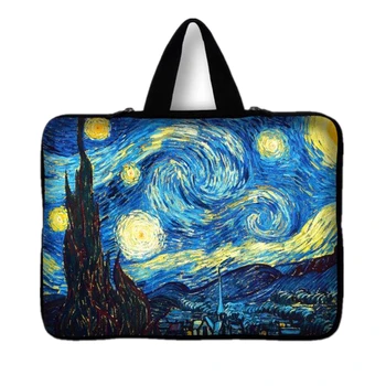

Van Gogh Village Soft Netbook Laptop Sleeve Case Bag Pouch For Apple Macbook Air/Pro Retina 10 13 13.3 15.4 15.6 17.3 17.4 inch