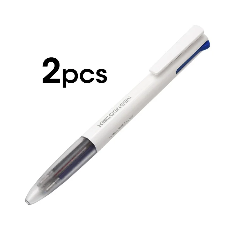 Andstal KACO EASY 4 цвета гелевая ручка многофункциональные ручки 0,5 мм Заправка черный, синий, красный, зеленый гелевая ручка для офиса школы Канцтовары милые - Цвет: 2 PCS