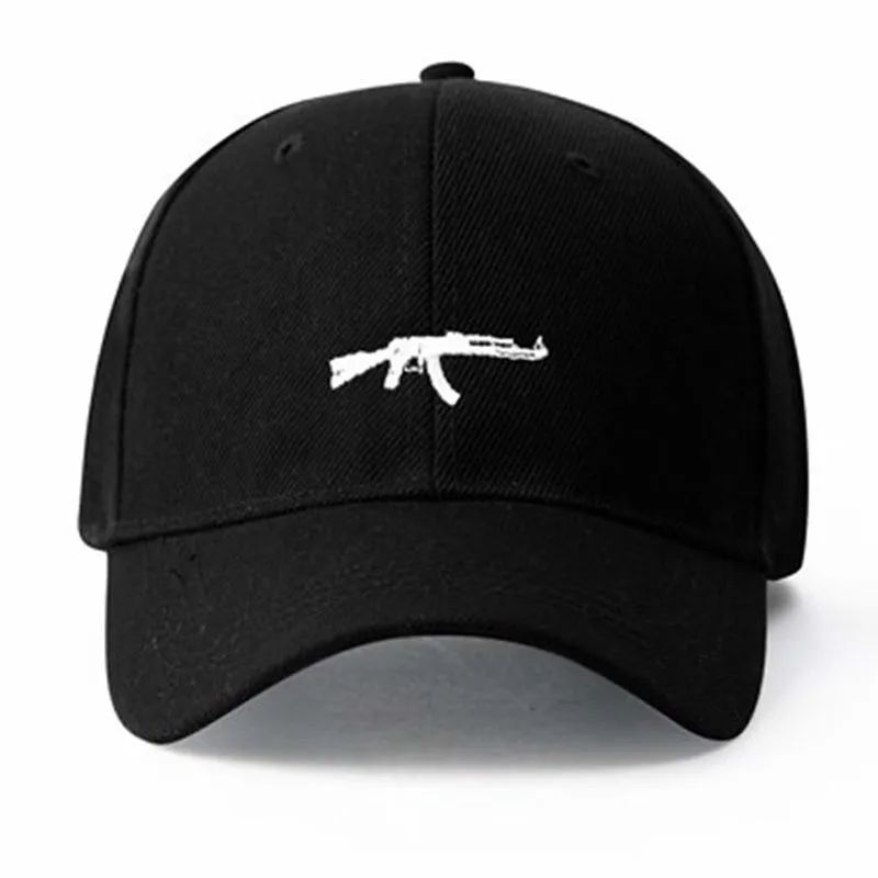 Американская мода Ak47 Snapback хип-хоп кепка топ продаж пистолет УЗИ бейсболка p кривой козырек 6 Панель Шляпа Casquette De Marque