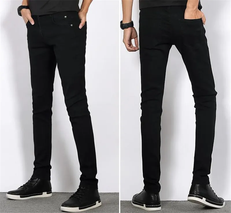 Man jeans new 2018 spring autumn Leisure Slim Wild Fashion men black jeans Feet Straight cowboy trousers Free Shipping