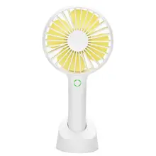 Портативный вентилятор USB Ручной личные вентиляторы перезаряжаемый ручной вентилятор с питанием от аккумулятора с основанием 4 режима для домашнего офиса