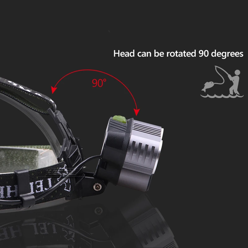5 светодиодных налобных фар USB lampe frontale tres puissante CREE XML T6 Q5 головная лампа для