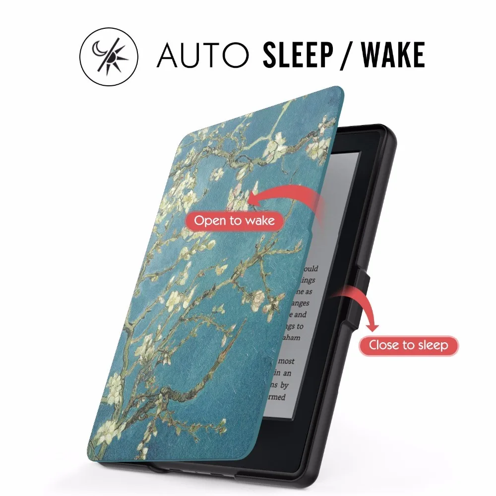 Чехол для Amazon Kindle 8 th Gen модель Ван Гога дизайн кожа 6 дюймов электронная книга чехол для планшета