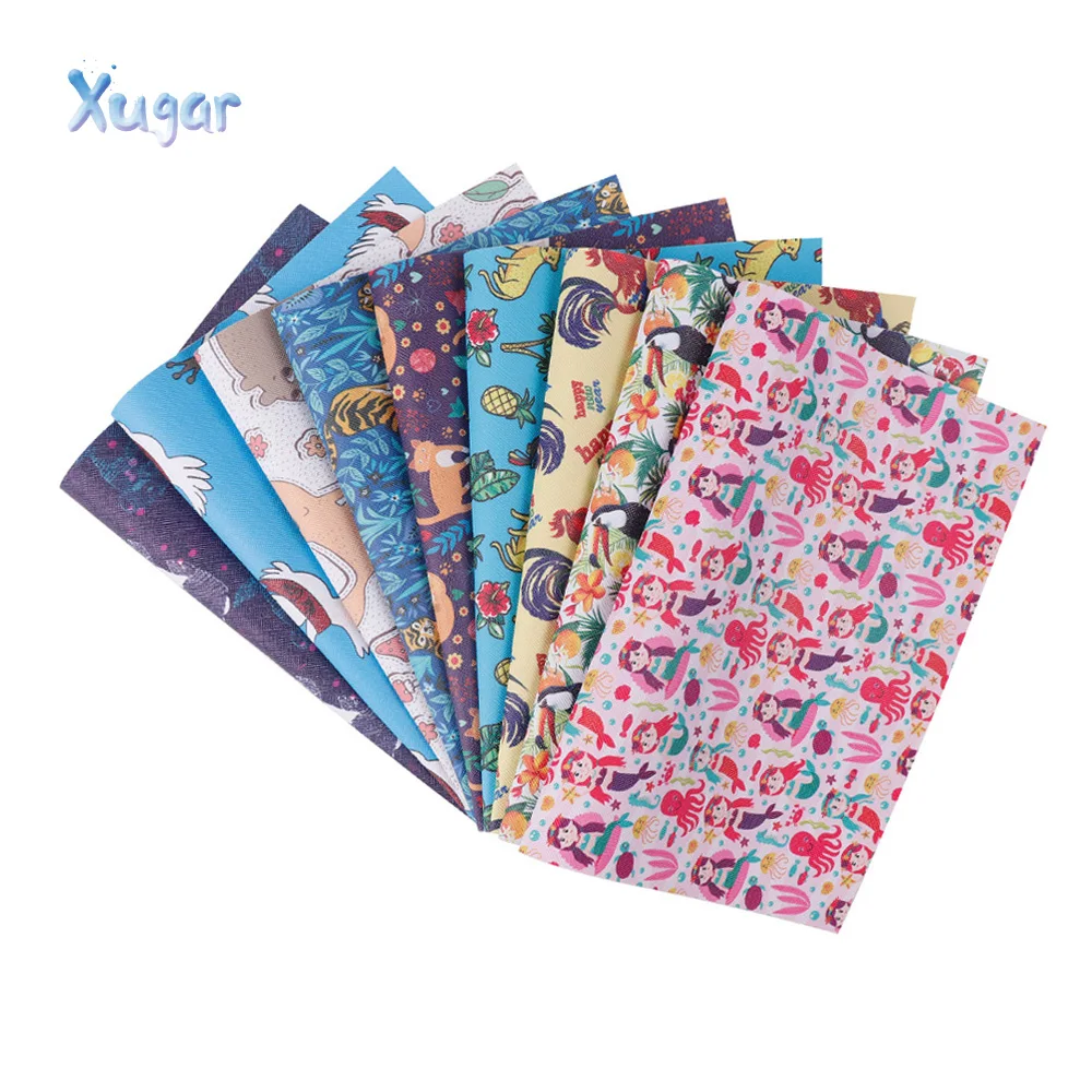 Animals Pattern Leather Fabric