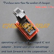 Clamshell MSOP8 to DIP8 adapter CNV-MSOP-8 programmer adapter Pitch=0.65mm
