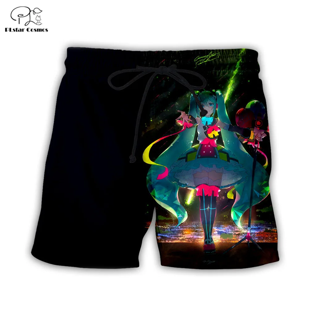 PLstar Cosmos Hatsune Miku 3d Printed Shorts for Men Women Summer Beach Shorts Cool Short Trousers Comfortable Streetwear Unisex PLstar Cosmos Hatsune Miku 3d Printed Shorts for Men Women Summer Beach Shorts Cool Short Trousers Comfortable Streetwear Unisex