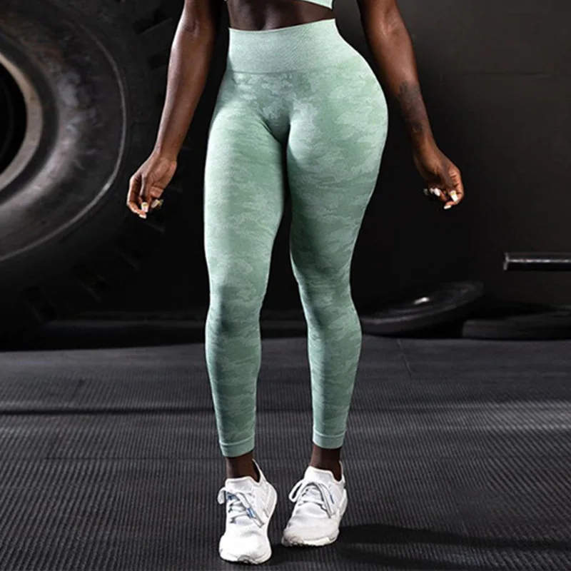

Camouflage Yoga Leggings Women Seamless Fitness Yoga Pants Sports High Waist Gym Leggings Hip Push-up Workout Tights for Women
