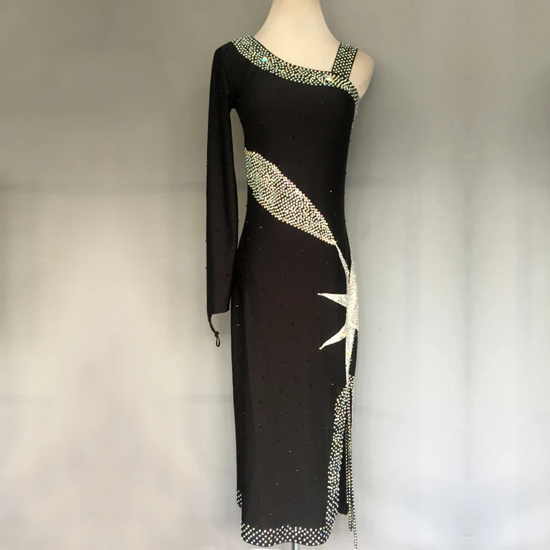 

Custom Adult New Latin Dance Competition Children's Latin Dance Performance Wear Children's Latin Performance Dress Female