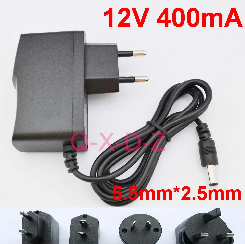 1 шт 12V 200mA 300mA 400mA 500mA 600mA 700mA 800mA AC 100 V-240 V конвертер адаптер питания с переключением напряжения переменного тока 5,5 мм x 2,5 мм EU/US/UK AU - Цвет: 12V 400mA