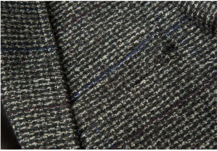 Batmo Новое поступление высококачественный хлопковый клетчатый Повседневный серый мужской блейзер, мужские костюмы куртки, повседневные мужские куртки 8163