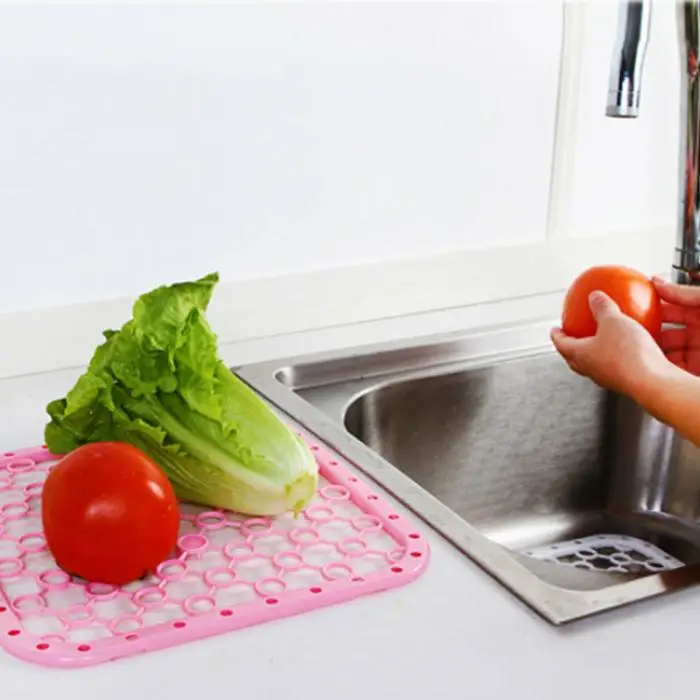 Новая многофункциональная кухонная нагреваемая теплоизоляционная Подложка для слива колодки блюдо для овощей раковина