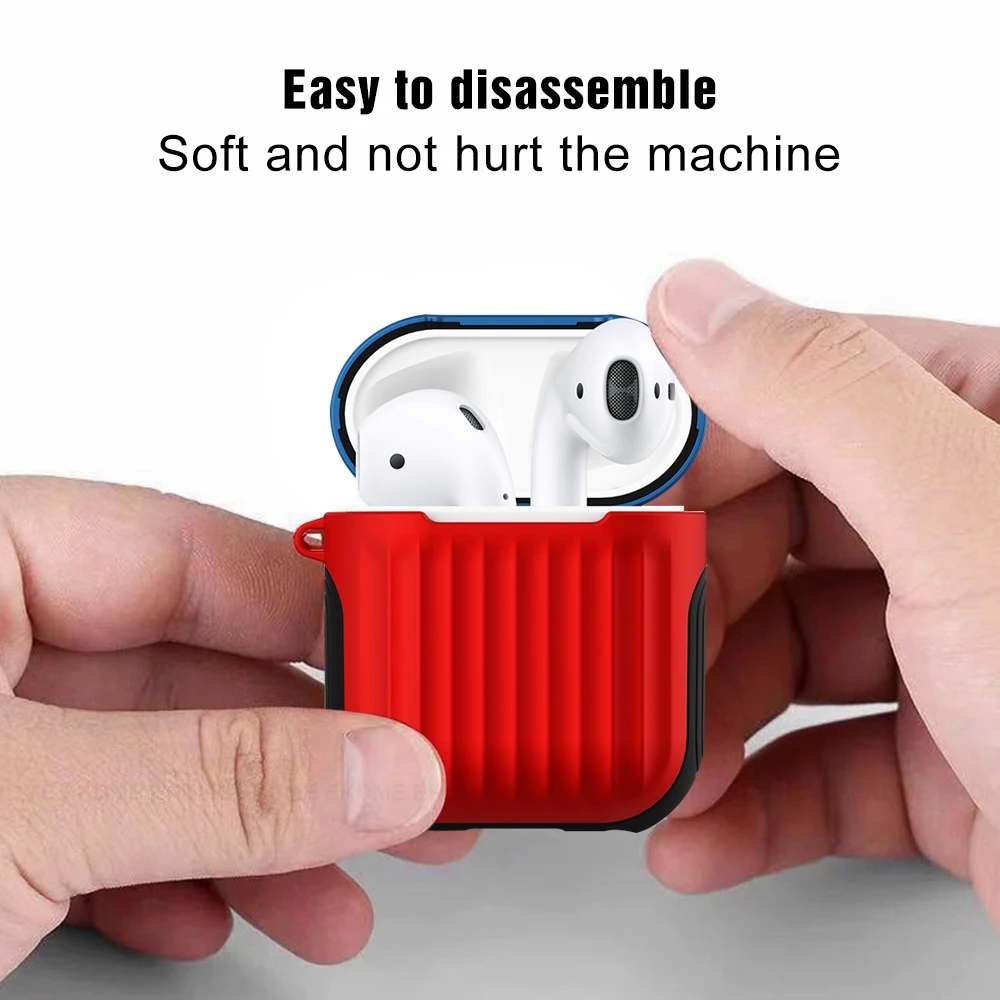 Чехол для наушников Apple AirPods чехол с Bluetooth защитный Air Pods аксессуары из