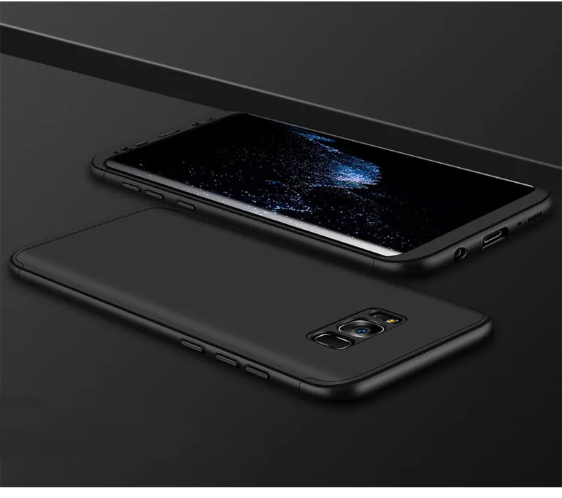 Роскошный 360 чехол для samsung Galaxy S9 S8 S7 Edge S6 Edge Note 8 Жесткий Чехол для Iphone 6 6s 7 7s Plus X