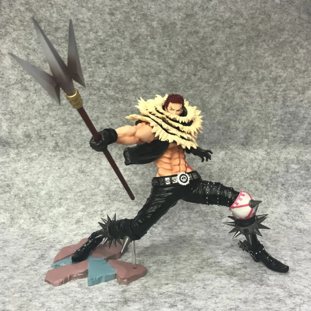 

Anime One Piece Portrait of Pirates Dessert Three Star Charlotte Katakuri PVC Action Figure Collection Model Kids Toys Doll 22CM