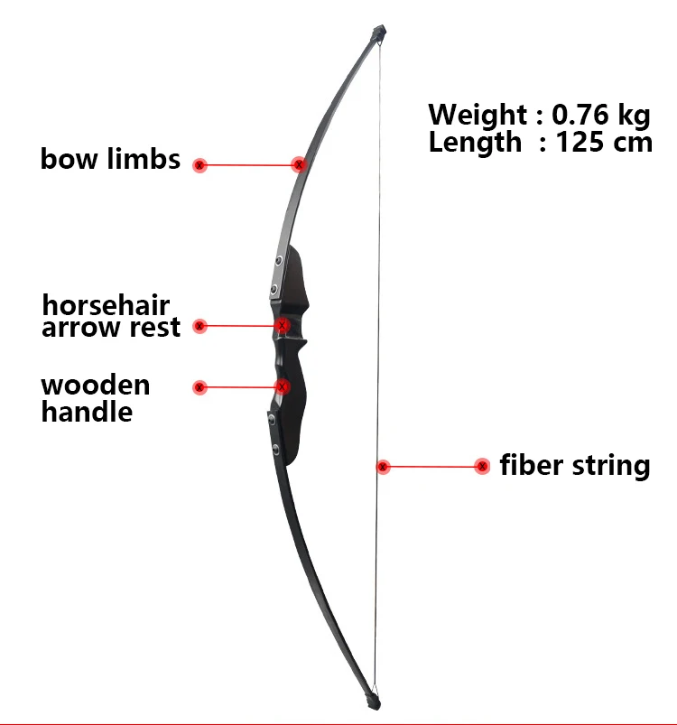 40lbs деревянный изогнутый лук с 6 шт. стрелами для правой руки стрельба из лука лук открытый начинающих стрельба Охотничьи аксессуары дартс