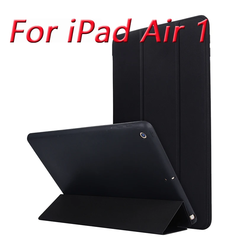 Чехол Rovtop для IPad Air 2 9,7 Pro 10,5 чехол Чехол для IPad Air 2 3 1 Мягкий силиконовый чехол из искусственной кожи Авто Режим сна - Цвет: Air 1 black