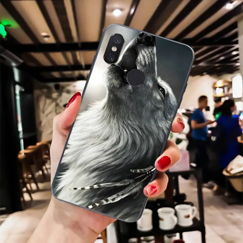 angry Animal wolf Face Pattern